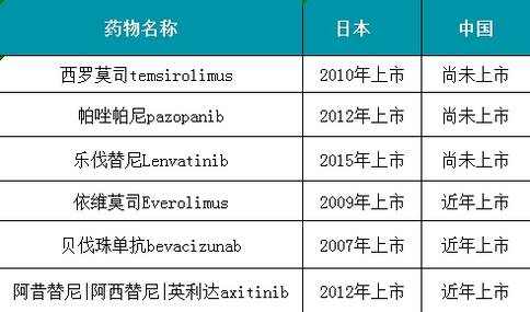 日本肾癌治疗方法