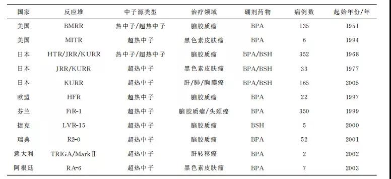 日本硼中子俘获治疗